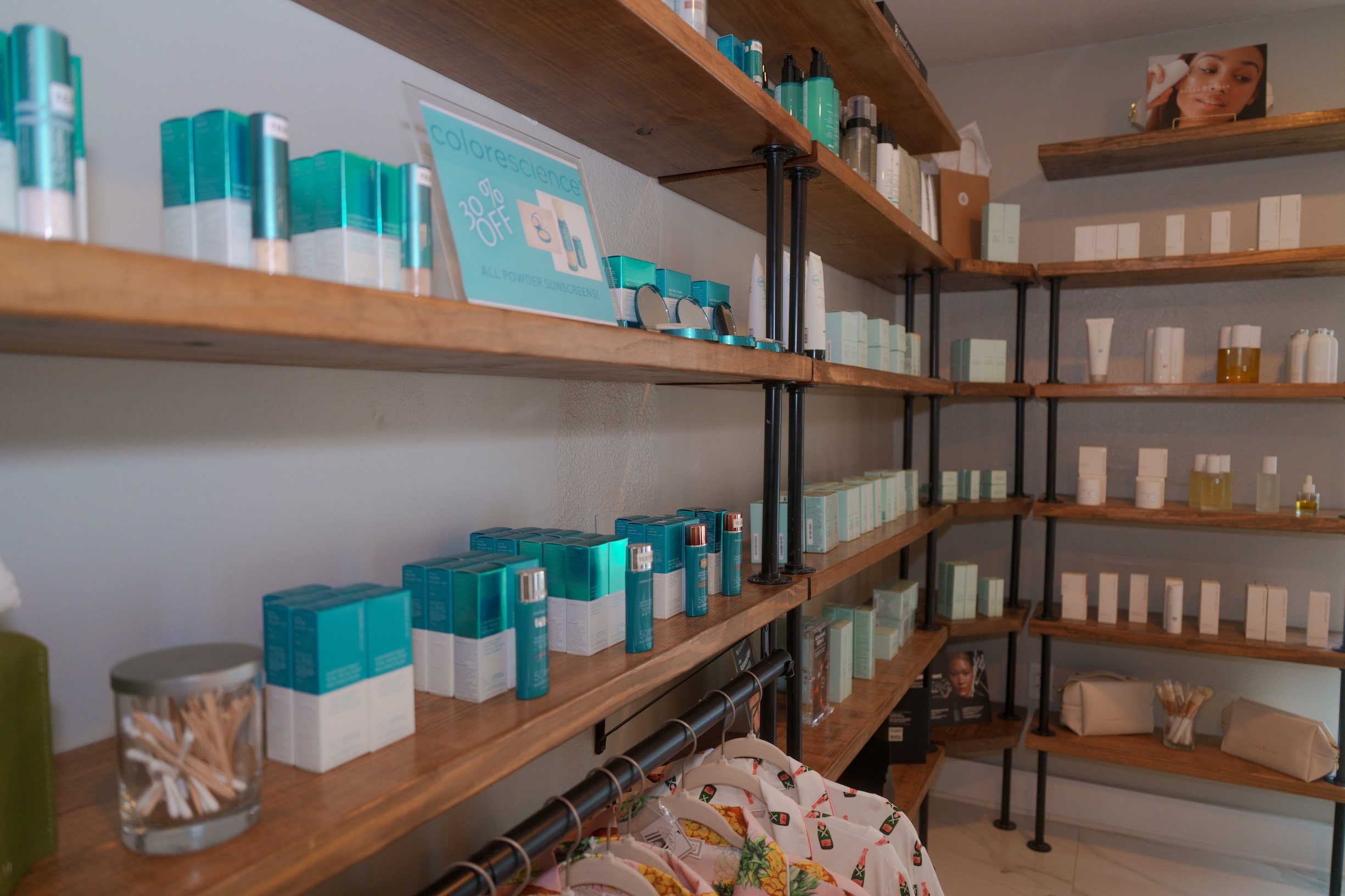 Lobby of Cordova Skin & Body, a full-service day spa in Pensacola, Florida
